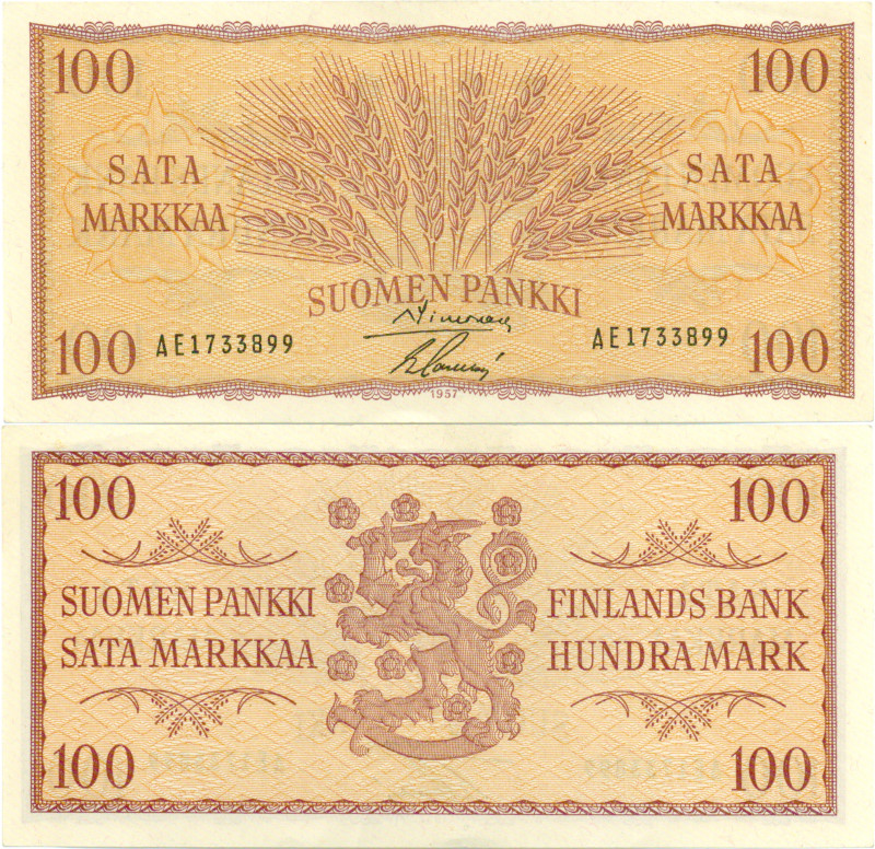 100 Markkaa 1957 AE1733899 kl.6